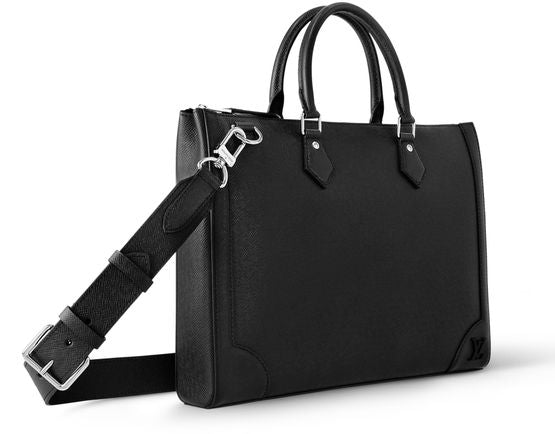Louis Vuitton Slim Briefcase in Black — view 2