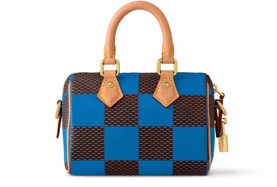 Louis Vuitton Speedy 18 Bandoulière Damier Pop in Dark Blue — view 3