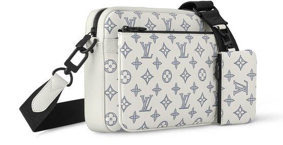 Louis Vuitton Trio Messenger in White — view 2