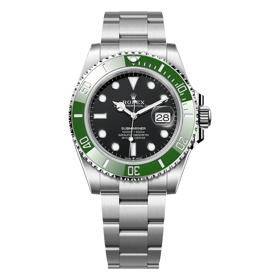 Rolex Submariner Black Dial Green Bezel 41 mm