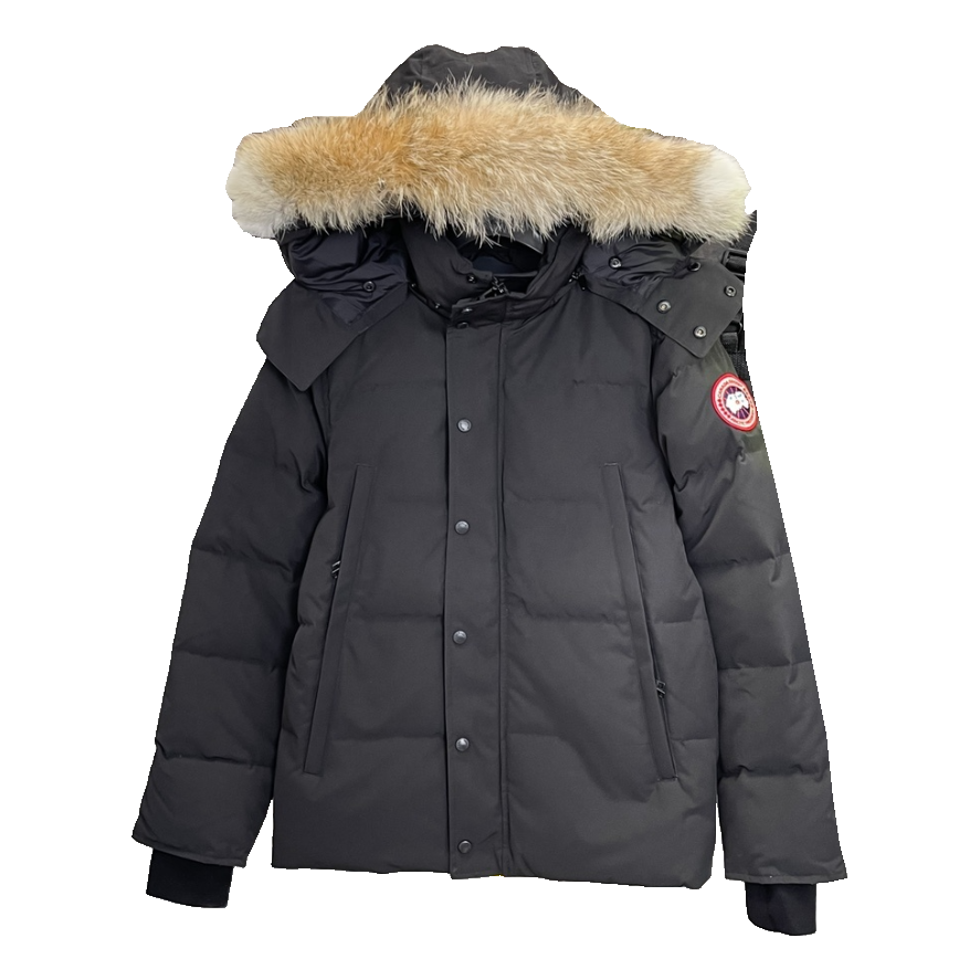 Canada Goose Hooded Puffer Jacket – Black