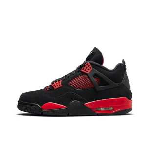 Jordan Air Jordan 4 Sneakers — Black / Red — source catalog lateral side