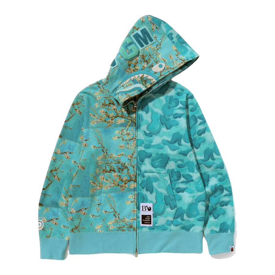 BAPE Camo Full Zip Hoodie – Turquoise/Blue/Gold