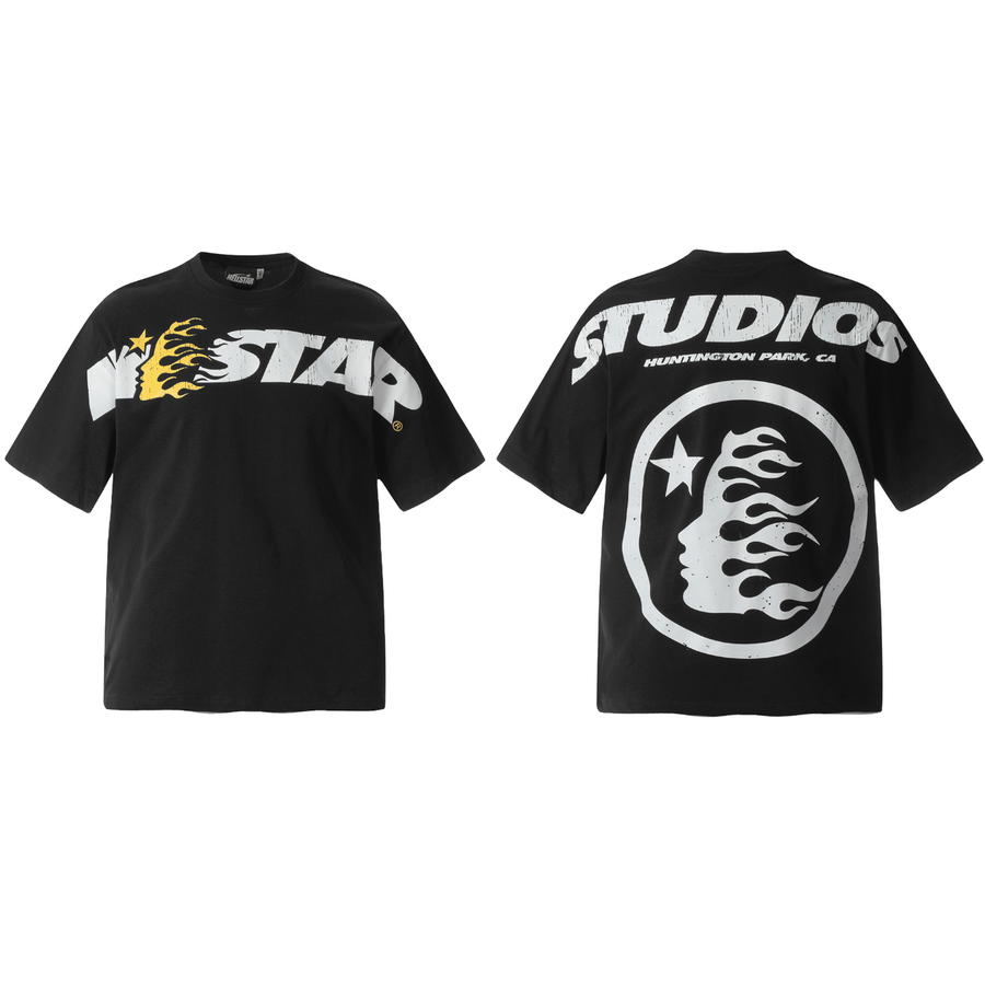 Hellstar Studios Flame Logo T-Shirt – Black