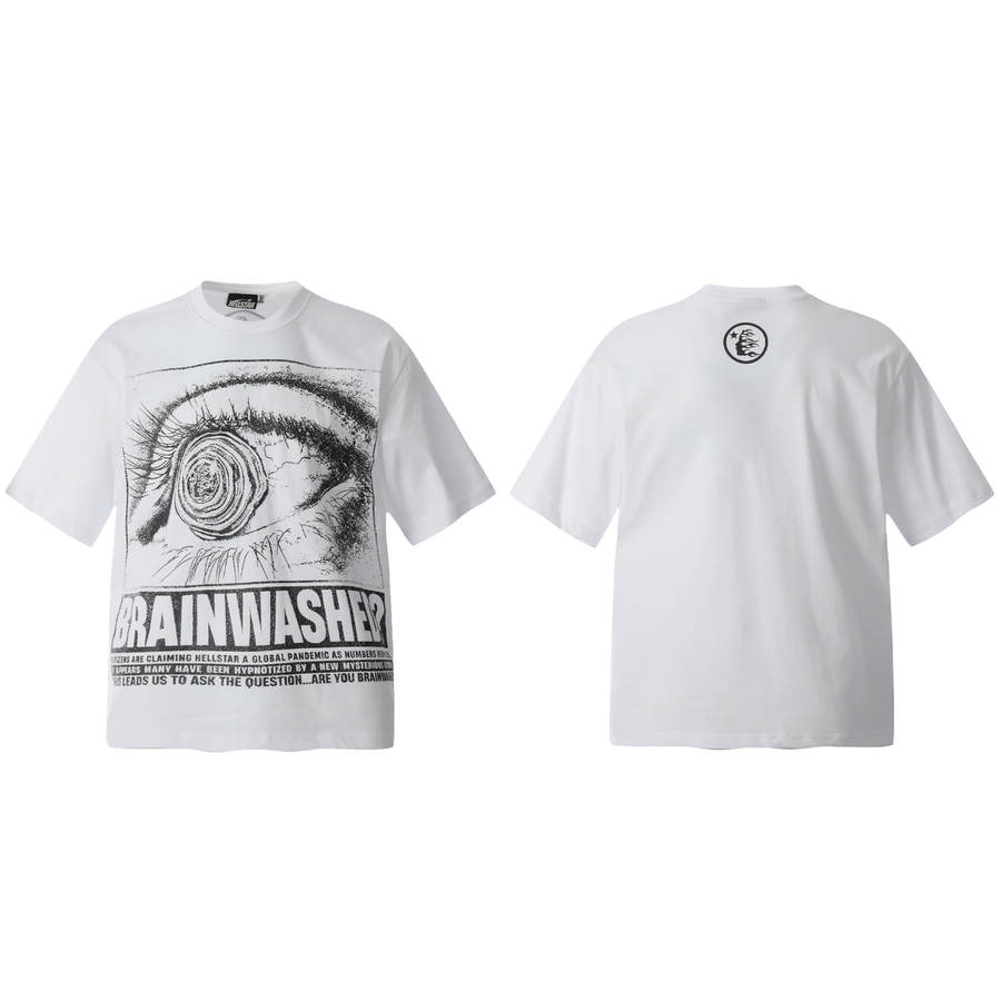 Hellstar Brainwashed Eye Graphic T-Shirt – White