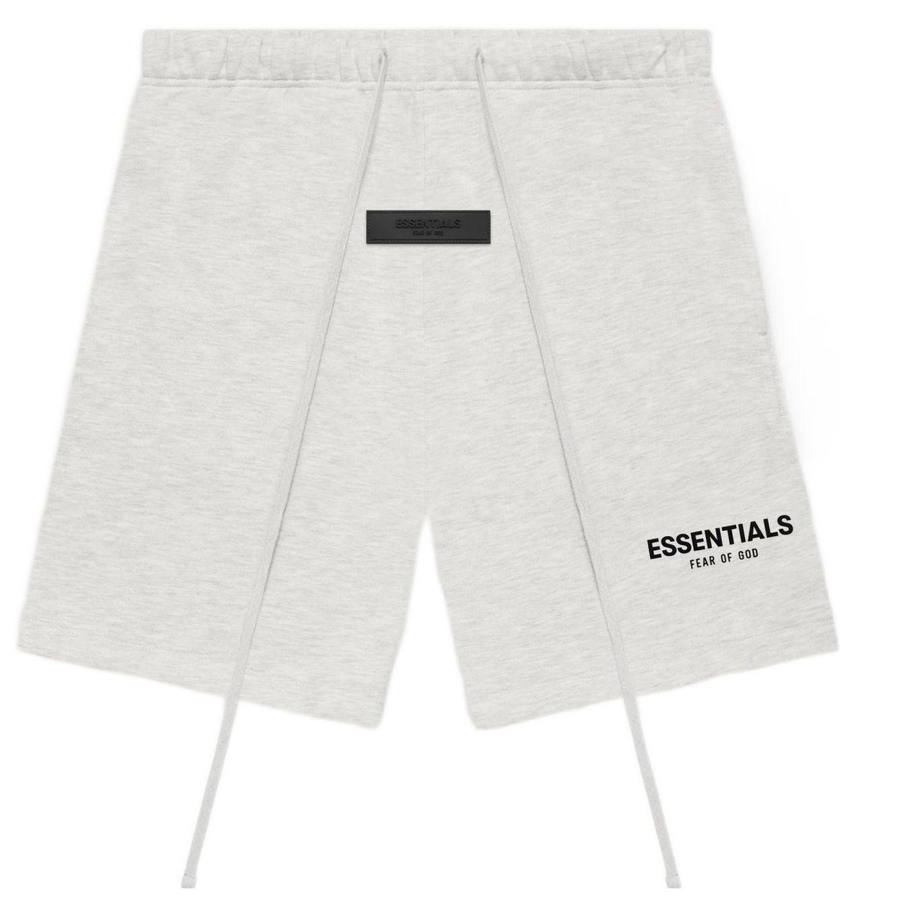 Fear of God Essentials Logo Drawstring Shorts Light Oatmeal - supplier original