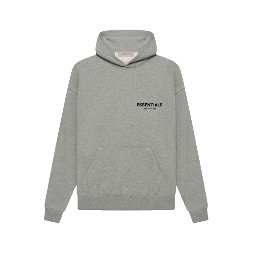 Fear of God Essentials Chest and Back Logo Hoodie – Light Gray