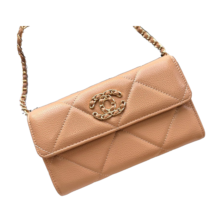 Chanel Quilted Flap Chain Shoulder Bag – Camel Beige