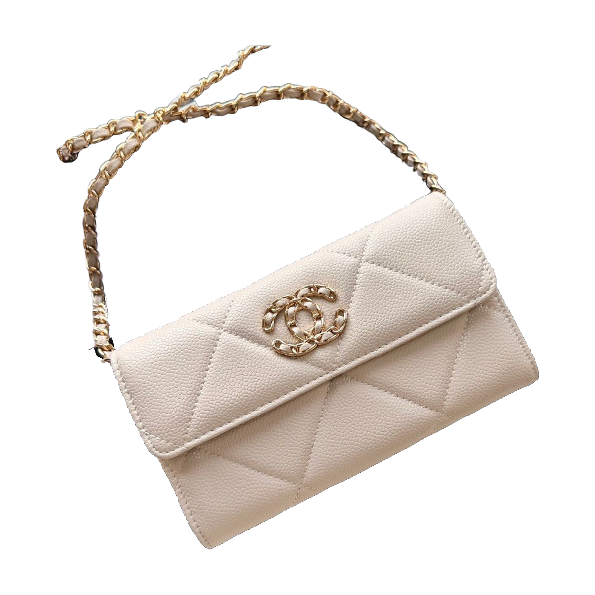 Chanel Quilted Flap Chain Shoulder Bag – Ivory