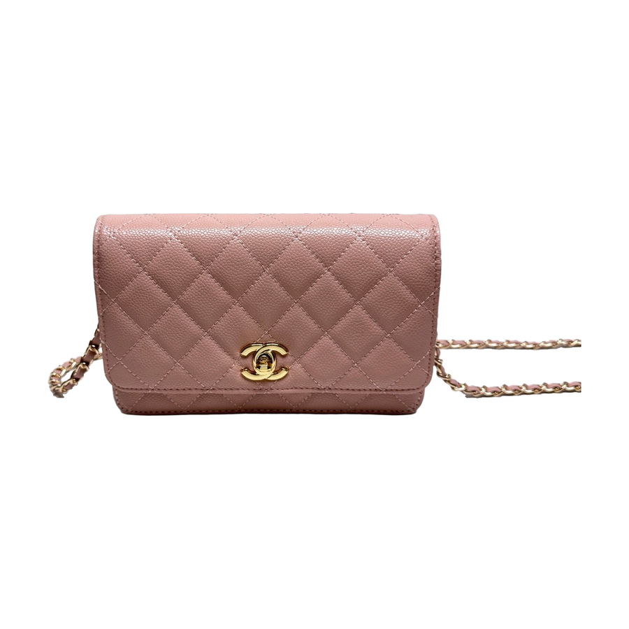Chanel Quilted Chain Shoulder Bag – Dusty Rose