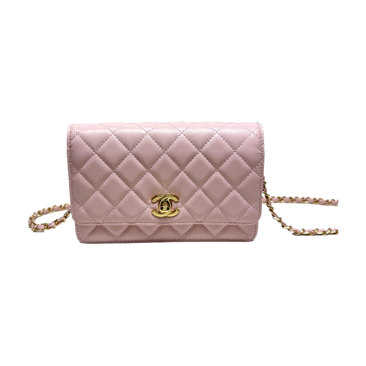 Chanel Quilted Chain Shoulder Bag – Light Pink