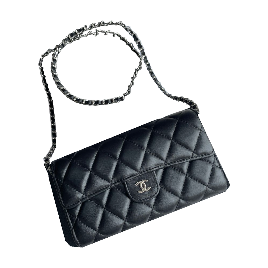 Chanel Diamond Quilted Mini Chain Shoulder Bag – Black