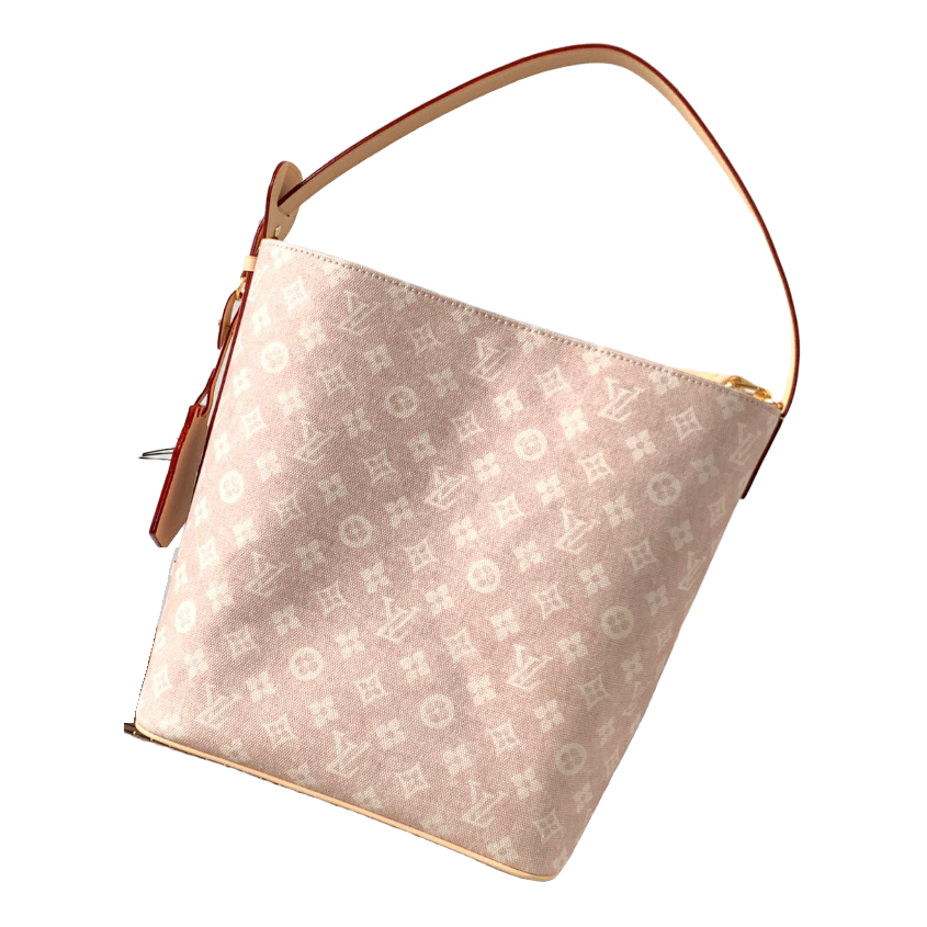 Louis Vuitton Monogram Hobo Shoulder Bag – Blush Beige / brown strap