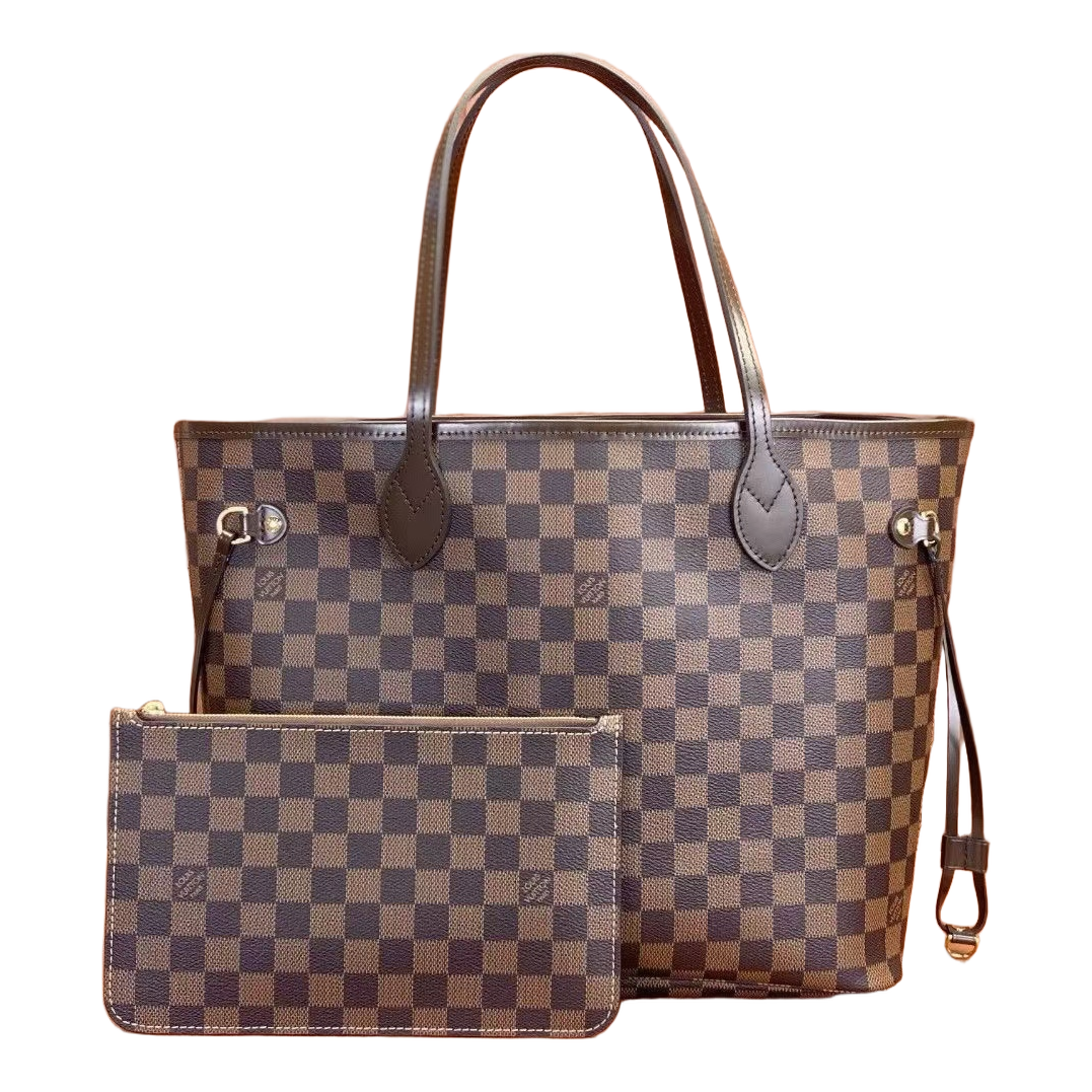 Louis Vuitton Checkerboard Tote – Brown / Dark Brown / Red Lining