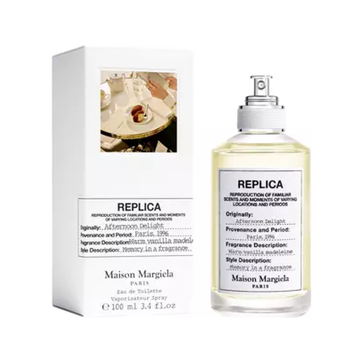 Maison Margiela REPLICA Afternoon Delight Eau de Toilette 100ml — bottle and box