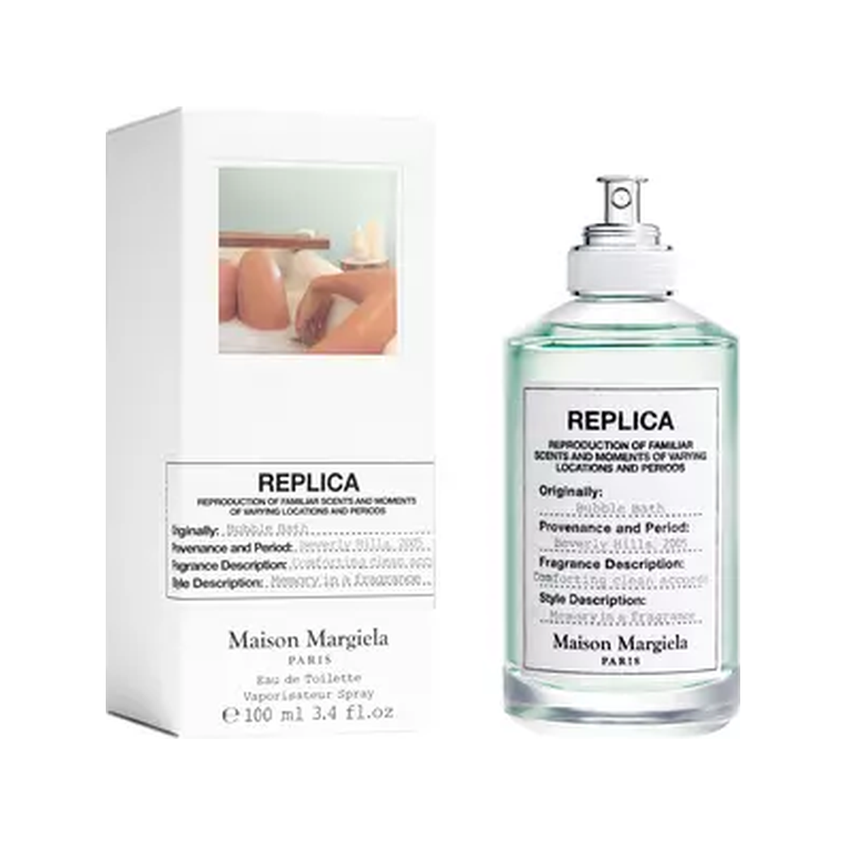 Maison Margiela REPLICA Bubble Bath Eau de Toilette 100ml — bottle and box