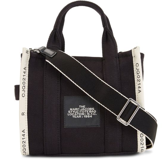 Marc Jacobs The Jacquard Small Tote Bag in Black — view 3