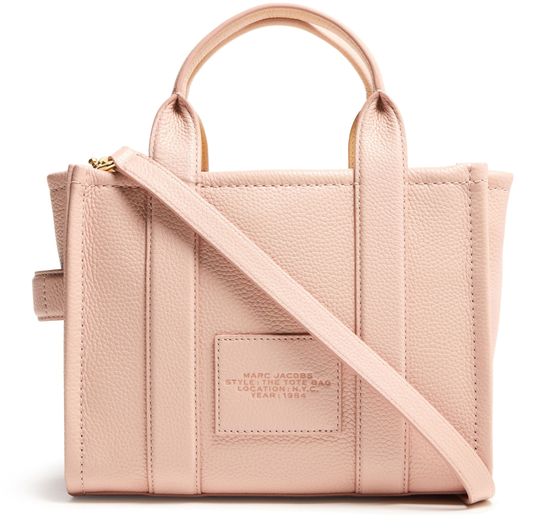 Marc Jacobs The Leather Small Tote Bag in Rose — view 3