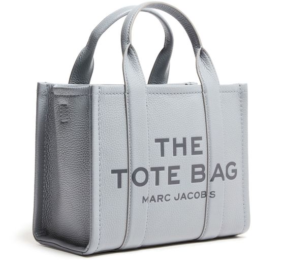 Marc Jacobs The Leather Small Tote Bag in Wolf Grey — view 2