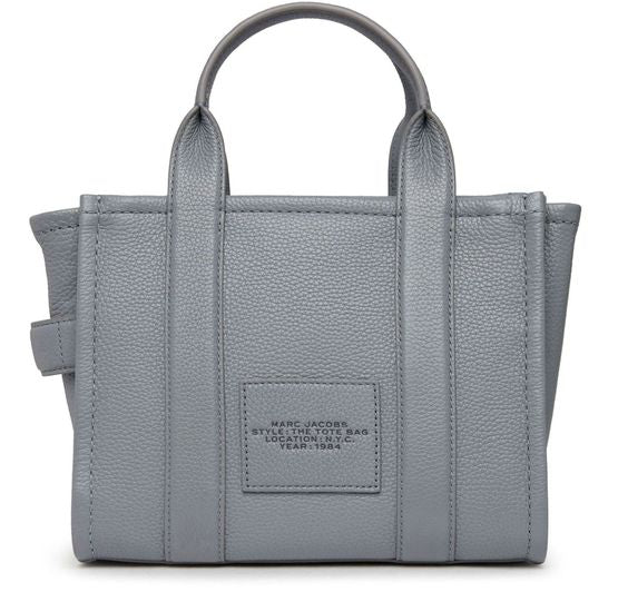 Marc Jacobs The Leather Small Tote Bag in Wolf Grey — view 3