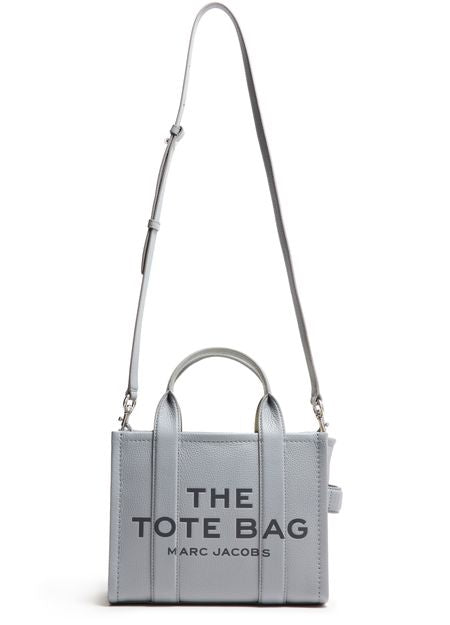 Marc Jacobs The Leather Small Tote Bag in Wolf Grey — view 4
