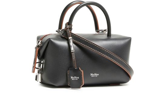 Max Mara Boston small handbag in Nero — view 2