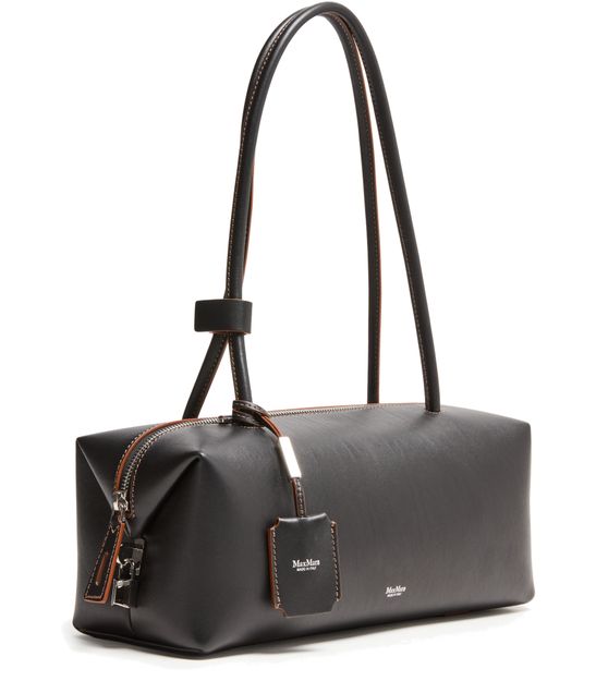 Max Mara Holdall string shoulder bag in Nero — view 2
