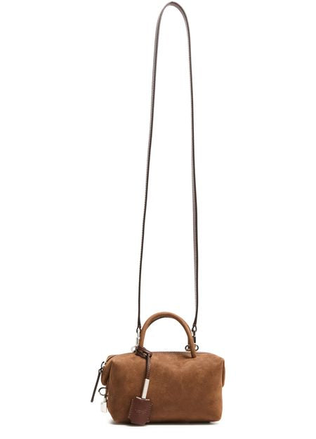 Max Mara Holdall suede handbag in Marrone Scuro — view 4
