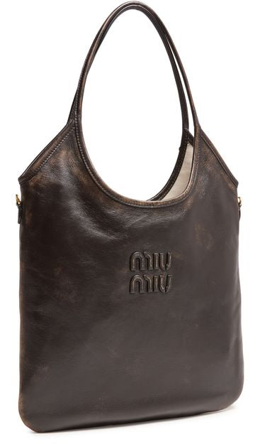 Miu Miu Aged nappa leather Ivy bag in Caffe' — view 2