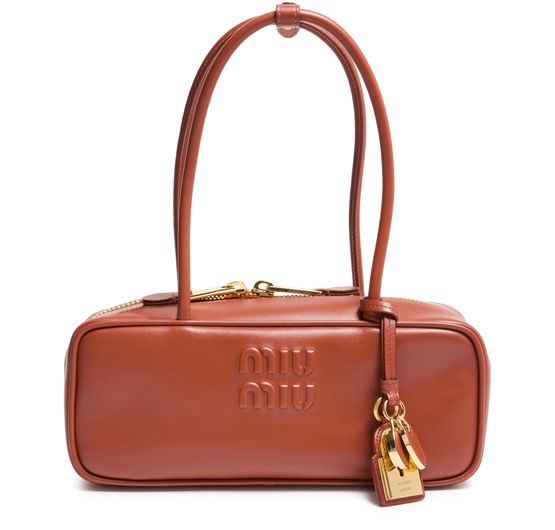 Miu Miu Arcadie large leather bag in Ruggine — view 1
