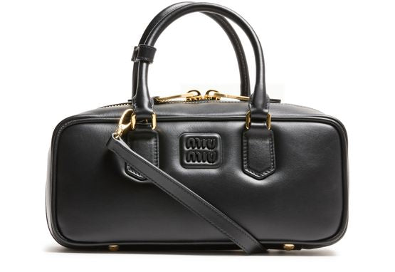 Miu Miu Arcadie leather handbag in Nero — view 1