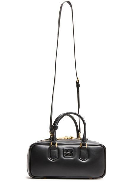 Miu Miu Arcadie leather handbag in Nero — view 4