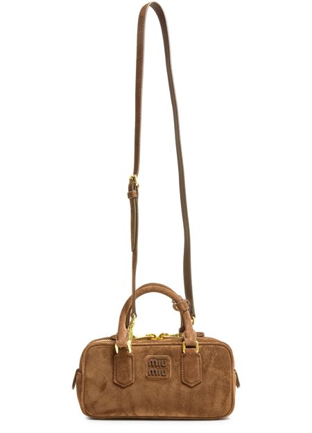 Miu Miu Arcadie suede bag in Oliva — view 4