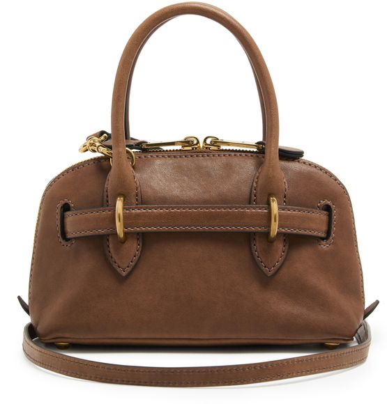 Miu Miu Aventure mini nappa leather handbag in Rovere — view 3
