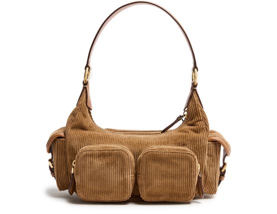 Miu Miu Corduroy bag with multiple pockets in Cannella — view 3