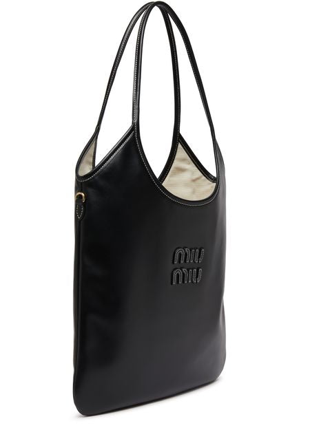 Miu Miu Ivy leather bag in Nero — view 2