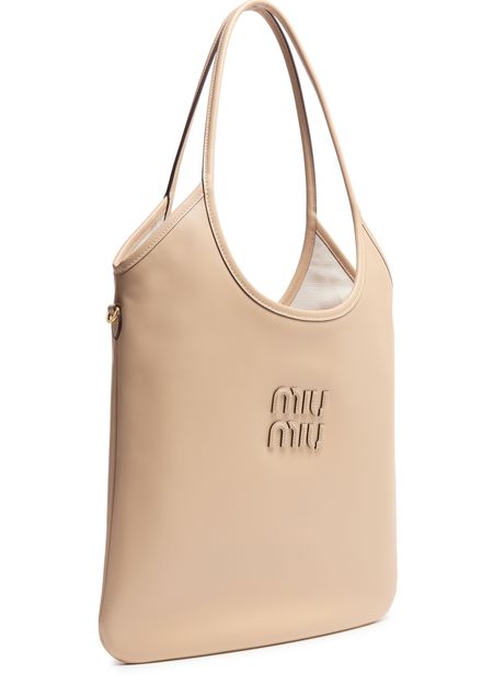 Miu Miu Ivy leather bag in Sabbia — view 2