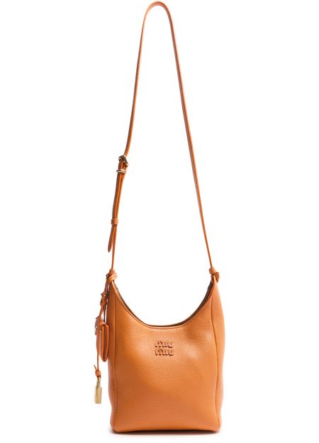 Miu Miu Leather shoulder bag in Gerbera/Oliva — view 4