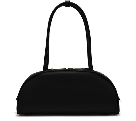 Miu Miu Medium-sized Beau half-moon leather bag in Nero — view 3