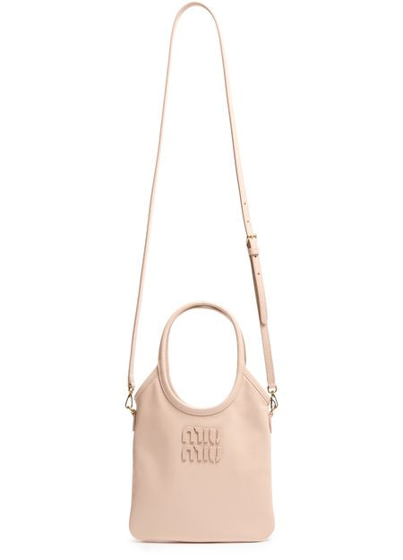 Miu Miu Mini Ivy soft leather bag in Cipria — view 4