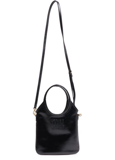 Miu Miu Mini Ivy soft leather bag in Nero — view 4