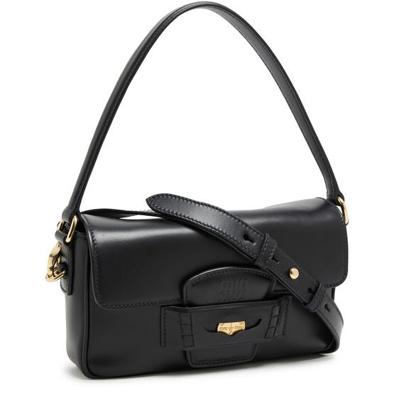 Miu Miu Penny leather bag in Nero — view 2