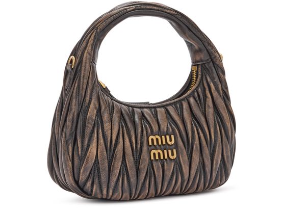 Miu Miu Wander hobo bag in Caffe' — view 2