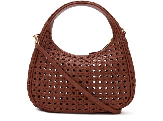 Miu Miu Wander hobo leather bag in Rovere — view 3