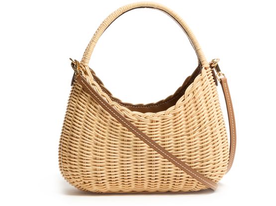 Miu Miu Wander rattan bag in Naturale+Caramel — view 3