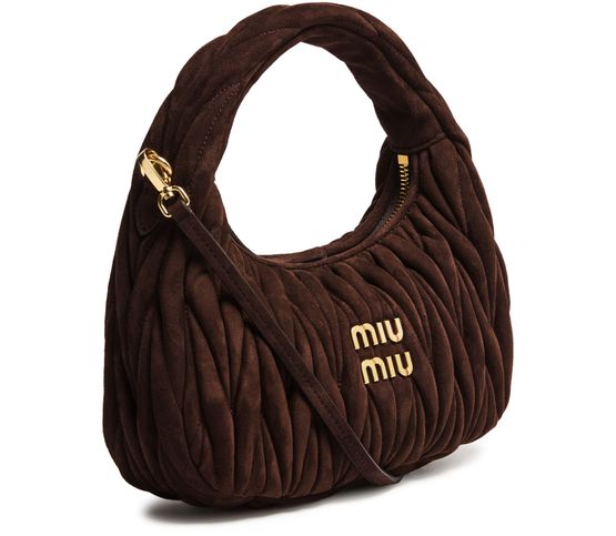 Miu Miu Wander suede bag in Sabbia — view 2