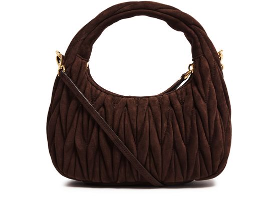 Miu Miu Wander suede bag in Sabbia — view 3
