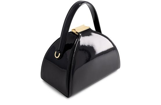 Mlouye Mini Pandora crossbody bag in Patent Black — view 2