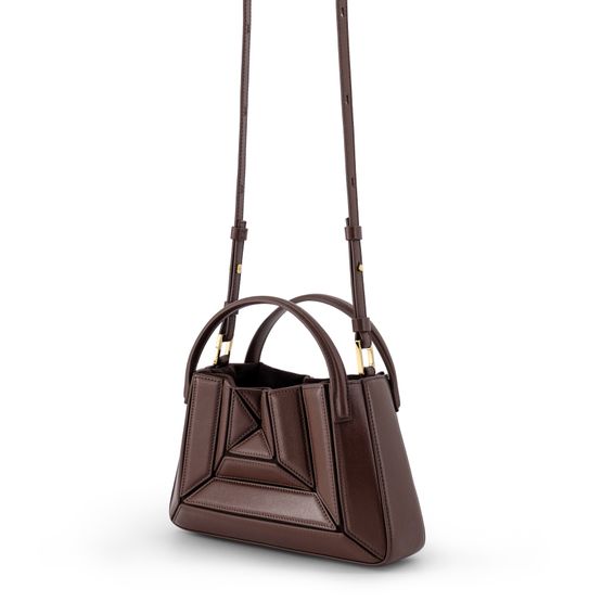 Mlouye Mini Sera tote bag in Espresso — view 2