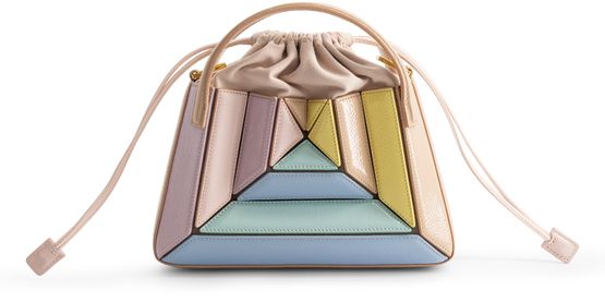 Mlouye Mini Sera tote bag in Mermaid Multicolor — view 3
